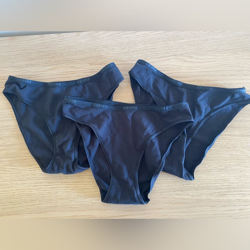 Skims cotton high leg bikini underwear